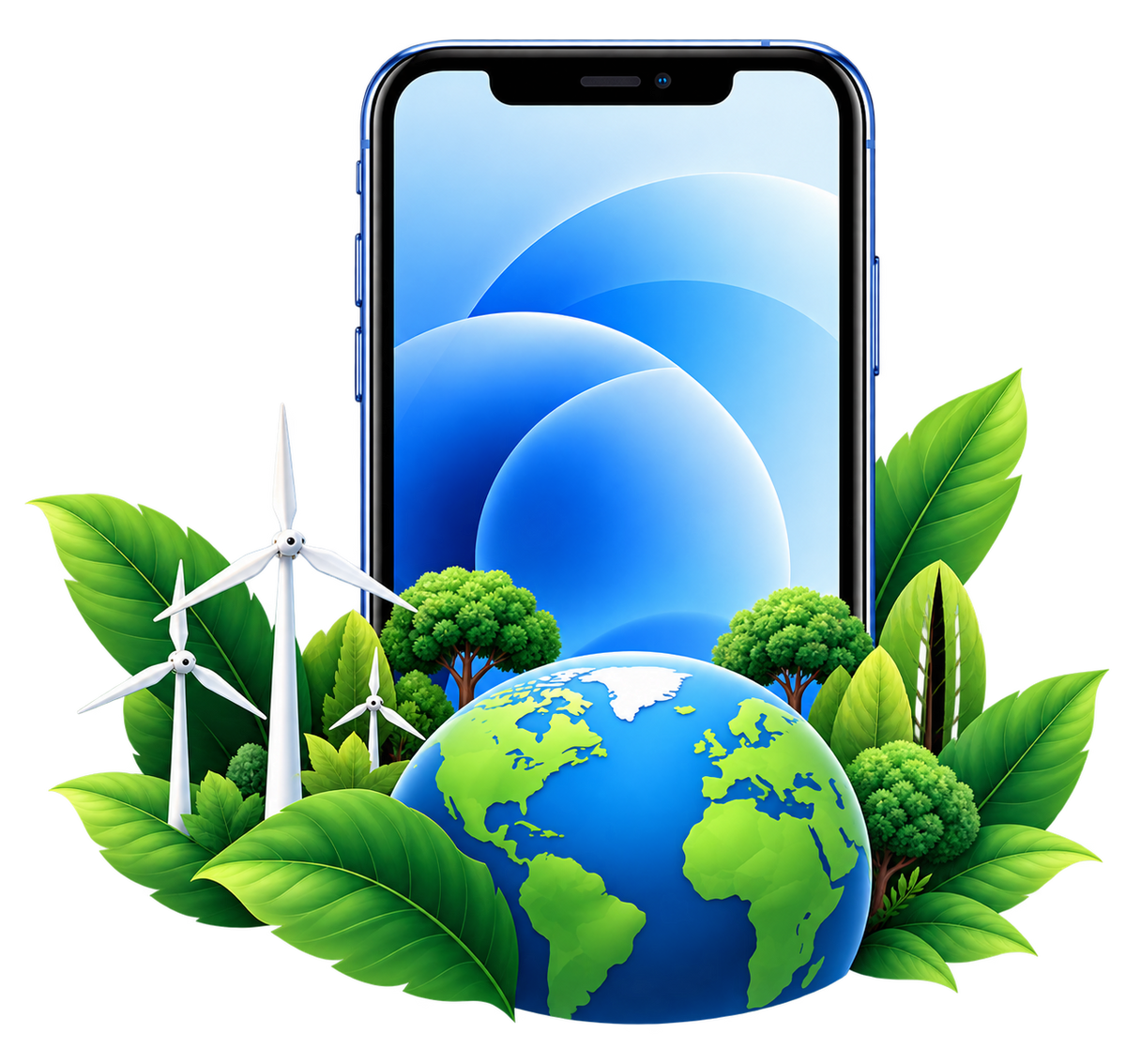 Refurbished smartphone and a greener planet