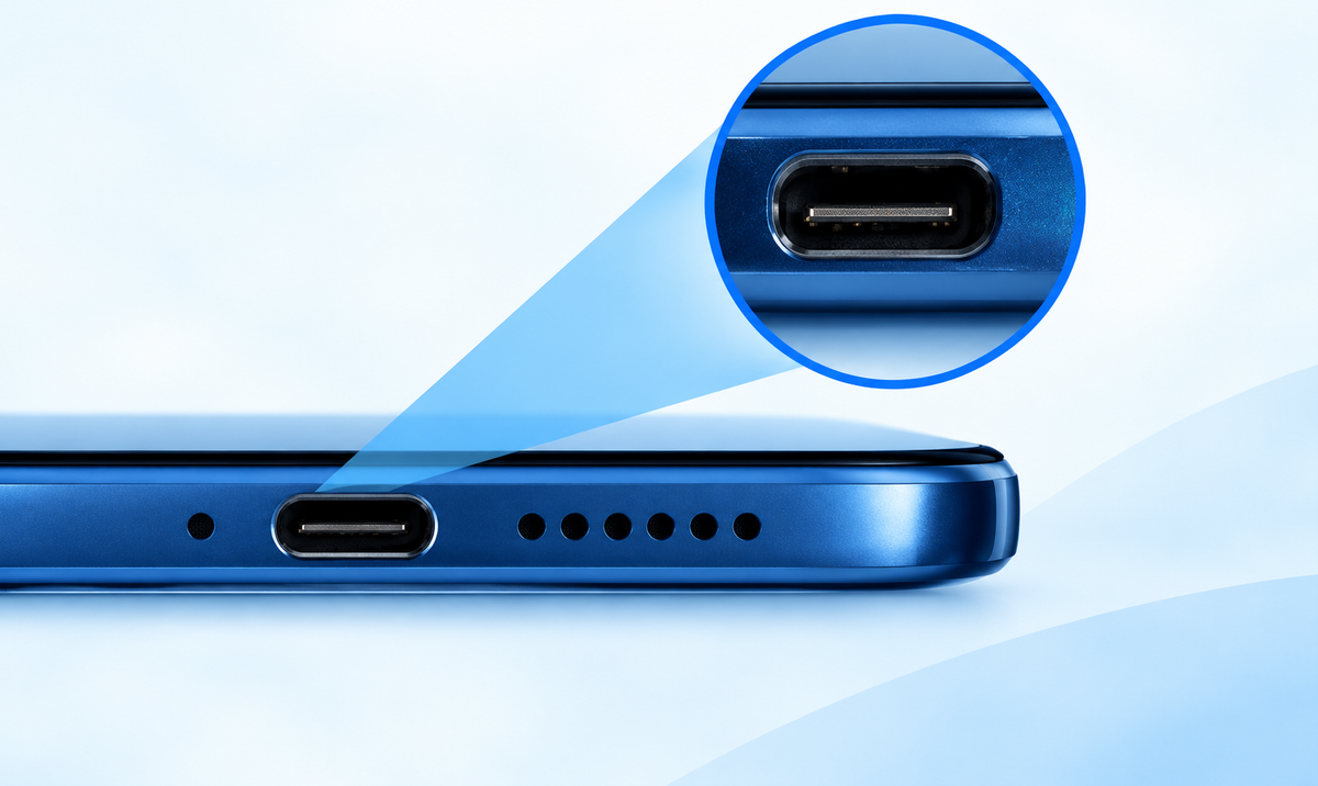 Charging port detail