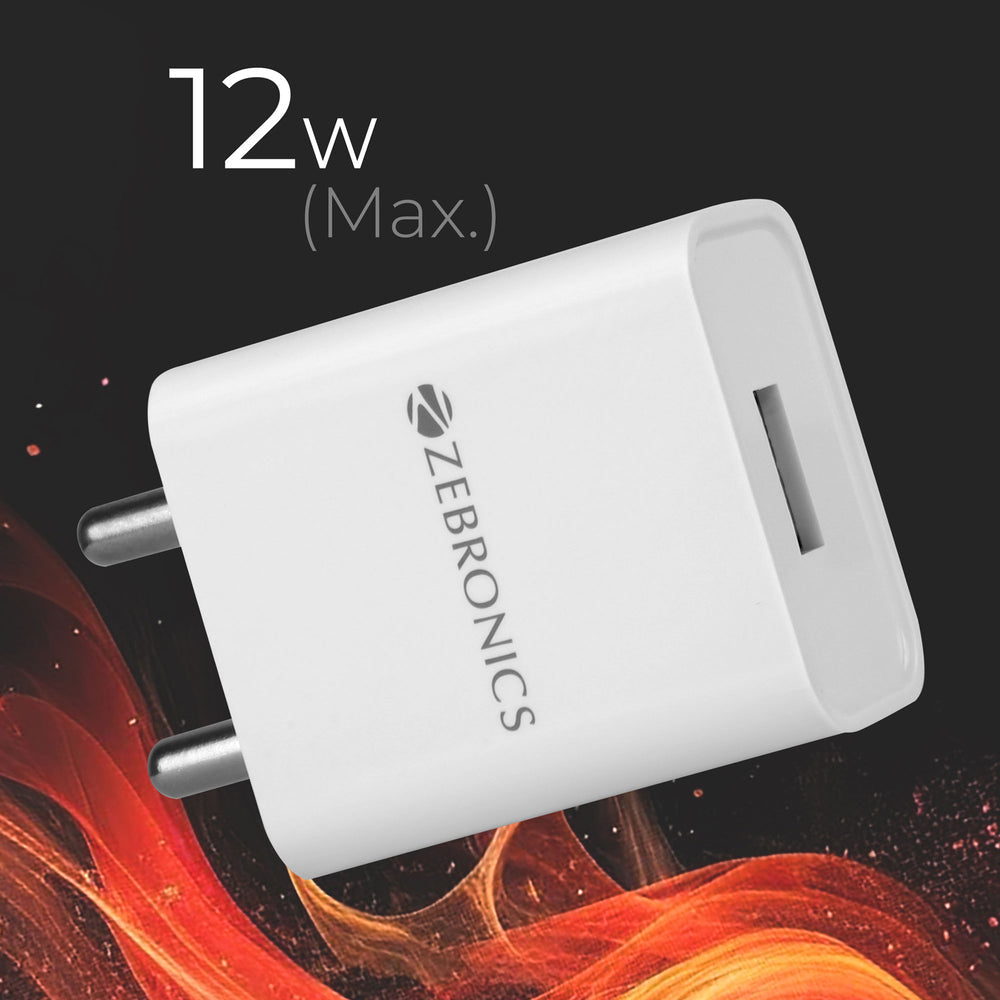 Zebronics MA102B Type-C Charger- New