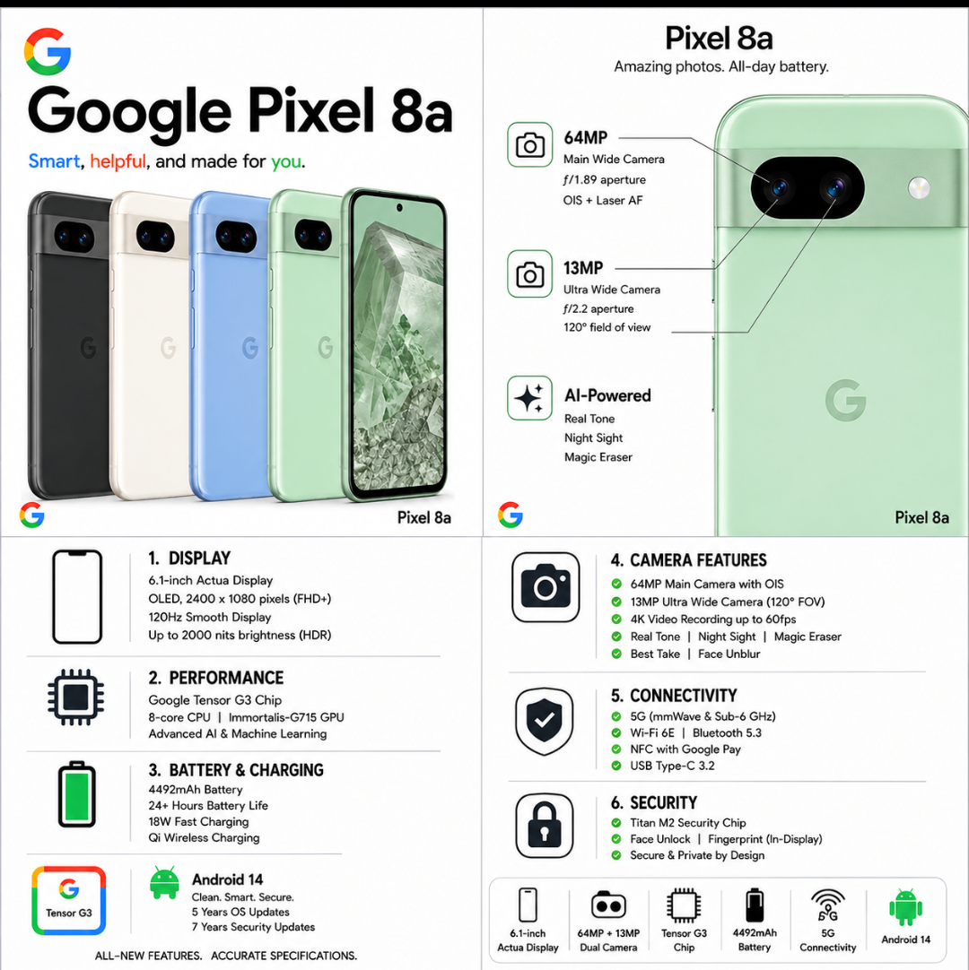 Pixel 8a 5g - Refurbished
