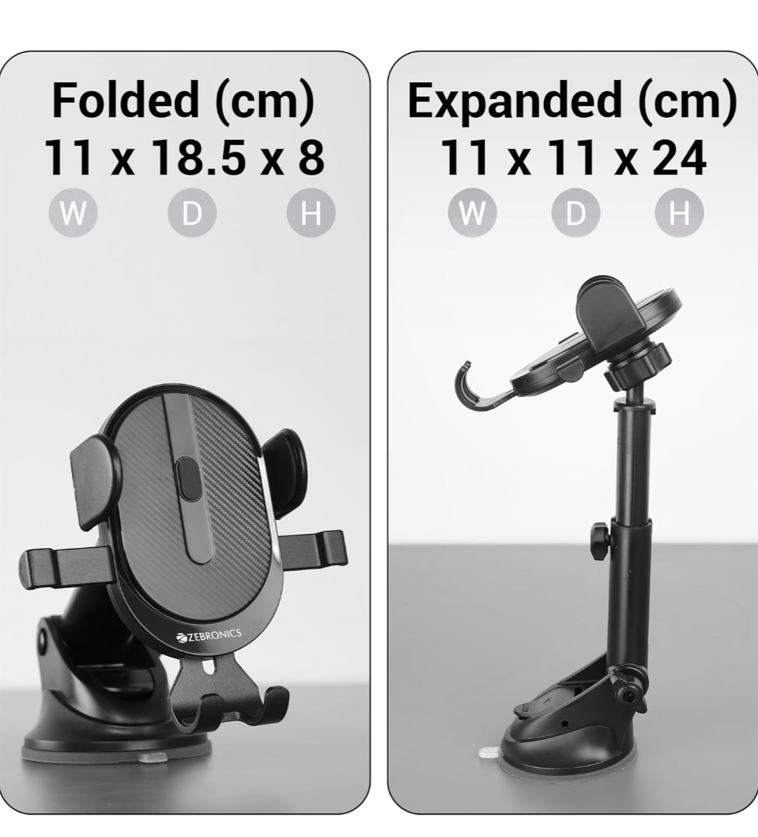 Zebronics CMH100 Car Mobile Holder - New